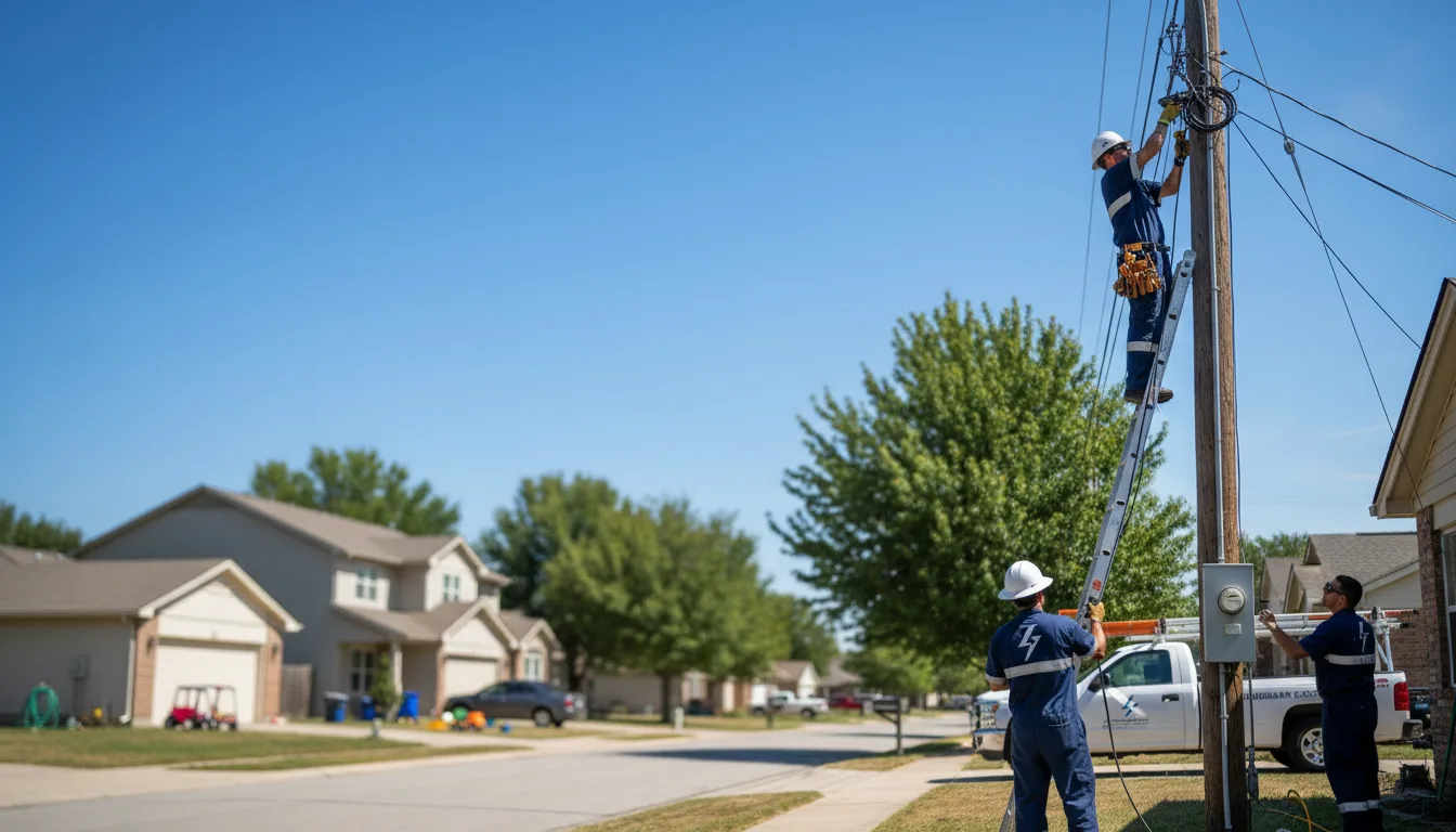 Residential electrician providing installation services in West Concord, MN